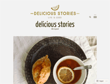 Tablet Screenshot of delicioustories.com